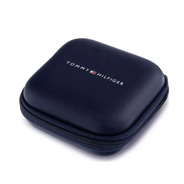 Tommy Hilfiger Men's Stainless Steel Ring with Signature Enamel Logo, Size 62 - Gomix Brands Outlet