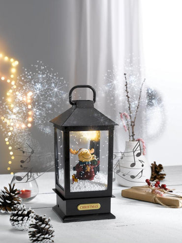 Livarno Home LED Blizzard Lantern with Warm White Light