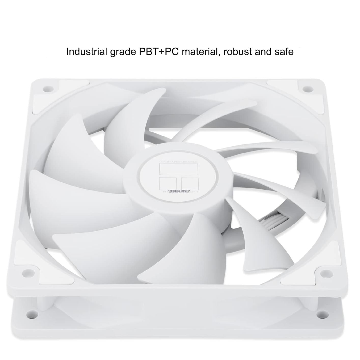Thermalright White 120mm 4-Pin PWM S-FDB Bearing High-Performance PC Fan