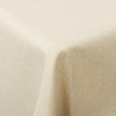 WOLTU Tablecloth Elegant Linen Round Look - 130x160 cm