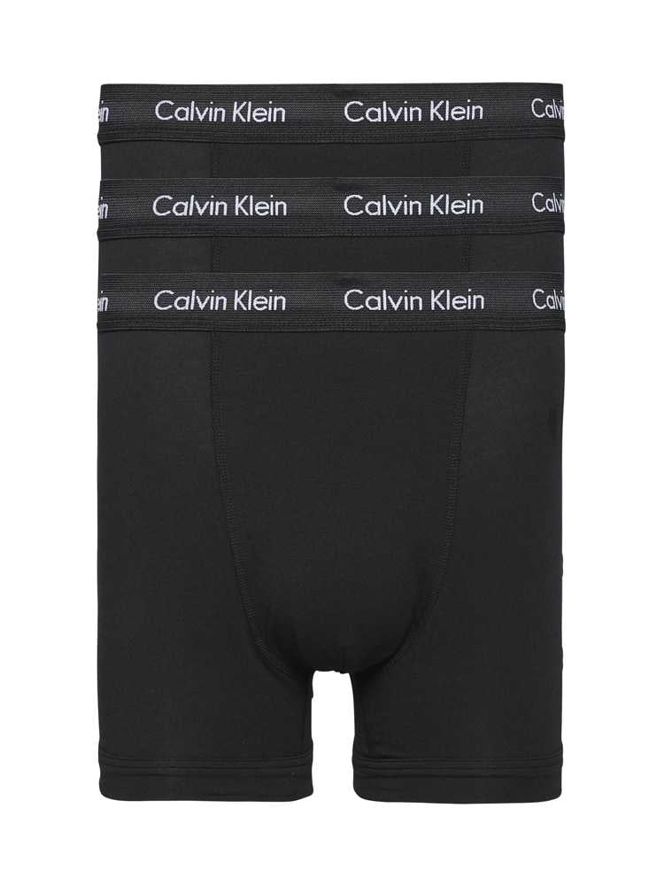 Calvin Klein 3-Pack Men's Cotton Stretch Trunk Underwear for Daily Comfort