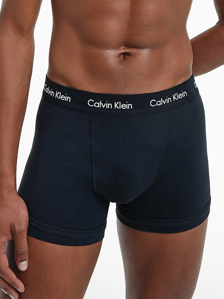 Calvin Klein 3-Pack Men's Cotton Stretch Trunk Underwear for Daily Comfort