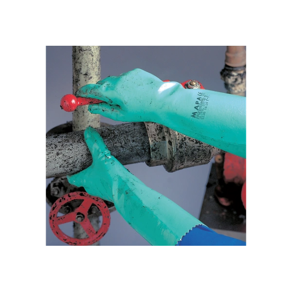 Mapa Ultranitril 377 Chemical Gauntlets for Heavy Duty Protection