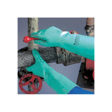 Mapa Ultranitril 377 Chemical Gauntlets for Heavy Duty Protection
