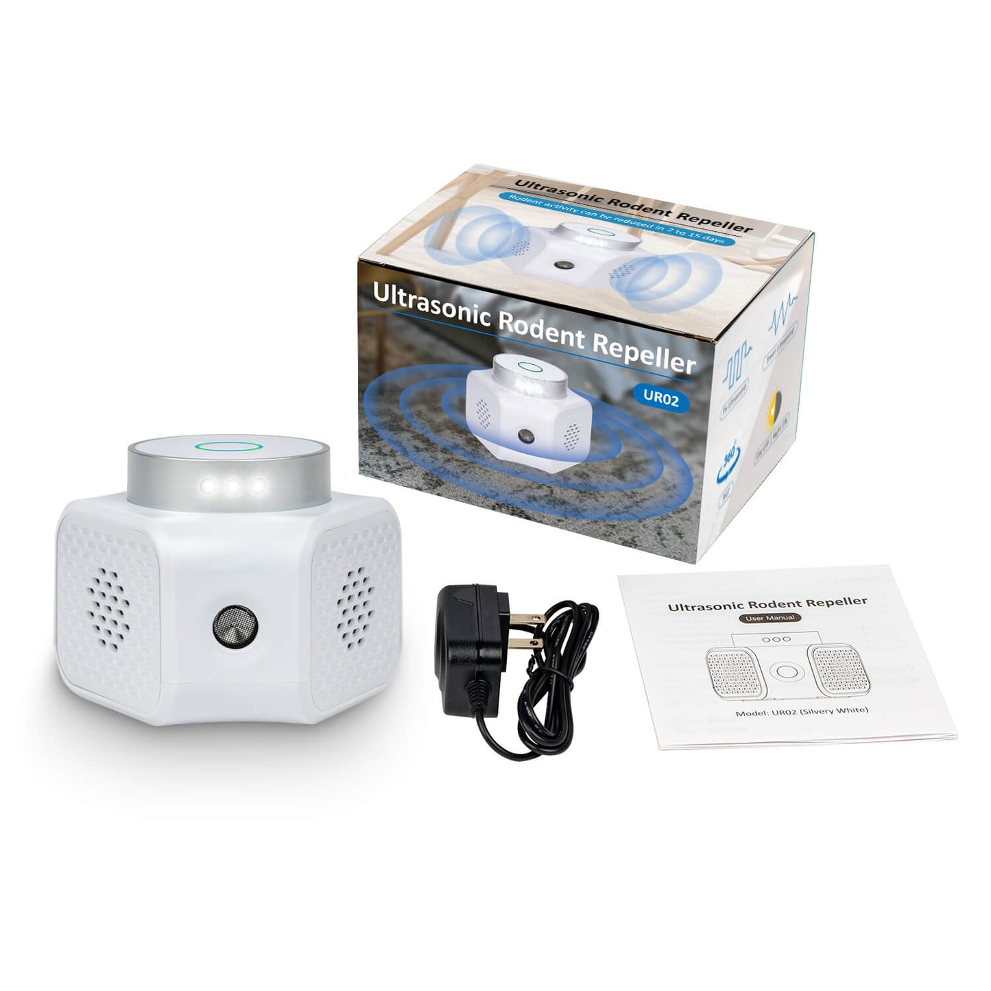 UR02 Ultrasonic Indoor Rat Repellent – Plug-In Eco-Friendly Pest Control