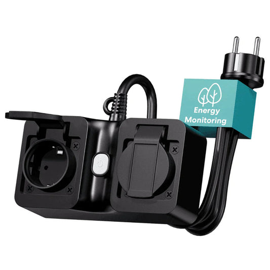 Meross MOP320HK Smart Outdoor Plug - Dual Wi-Fi Outlets, Weatherproof Control