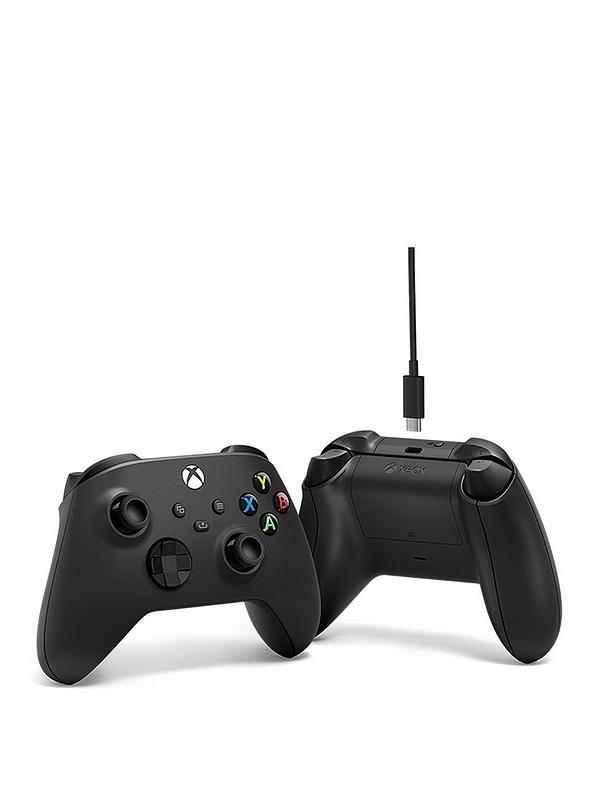 Xbox Wireless Controller Carbon Black for Series X|S, Xbox One, PC with USB-C Cable