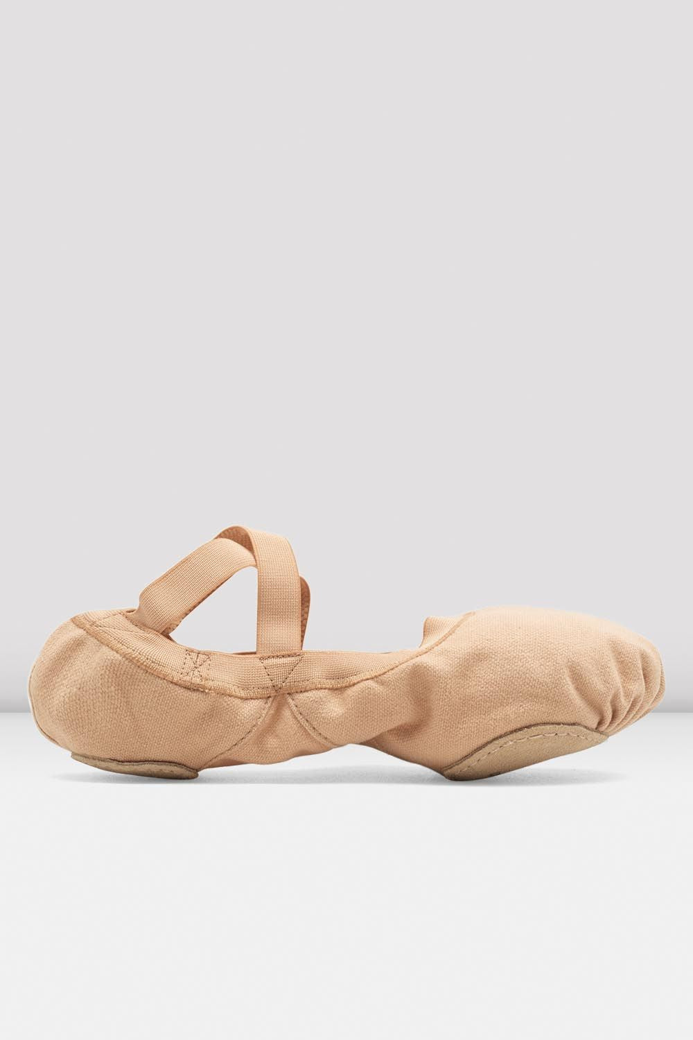 Professional Elastic Canvas Ballet Shoes Light Sand for Women