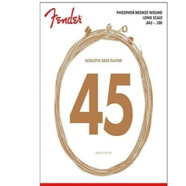Fender Phosphor Bronze Acoustic Bass Strings Set 45‑100 Long Scale