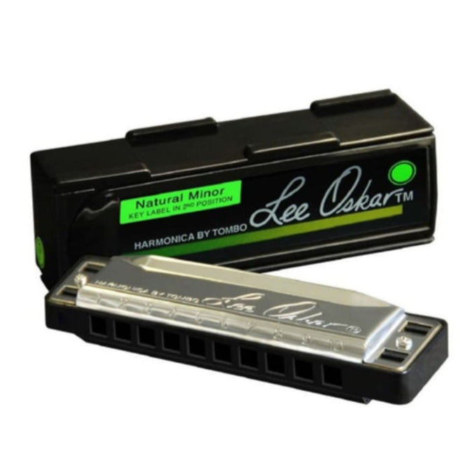 TOMBO Lee Oskar Natural Minor Harmonica in B – Classic Brass