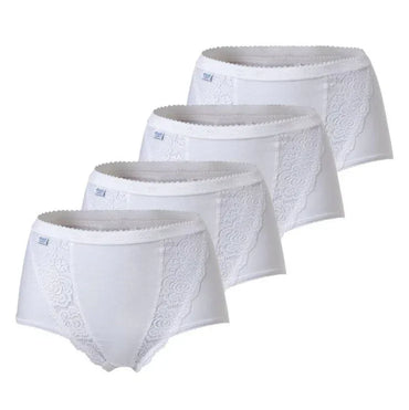 Sloggi Chic Maxi Comfortable Cotton Lace Underwear 4-Pieces per pack for Women - Gomix Brands Outlet