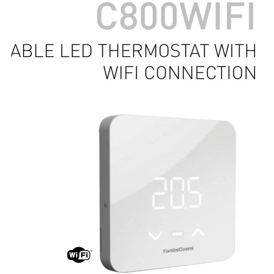 Fantini Cosmi C800WIFI Smart Programmable LED Thermostat with Wi-Fi & App Control - Gomix Brands Outlet