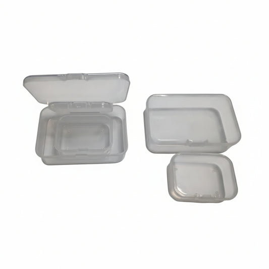 Goodma 5 Packs (2 each in pack) Clear Mini Rectangular Organizer Boxes