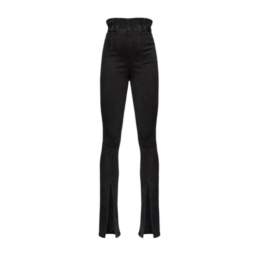 PINKO Women's Comfortable Flare-Fit High-Waist Stretch Denim Jeans