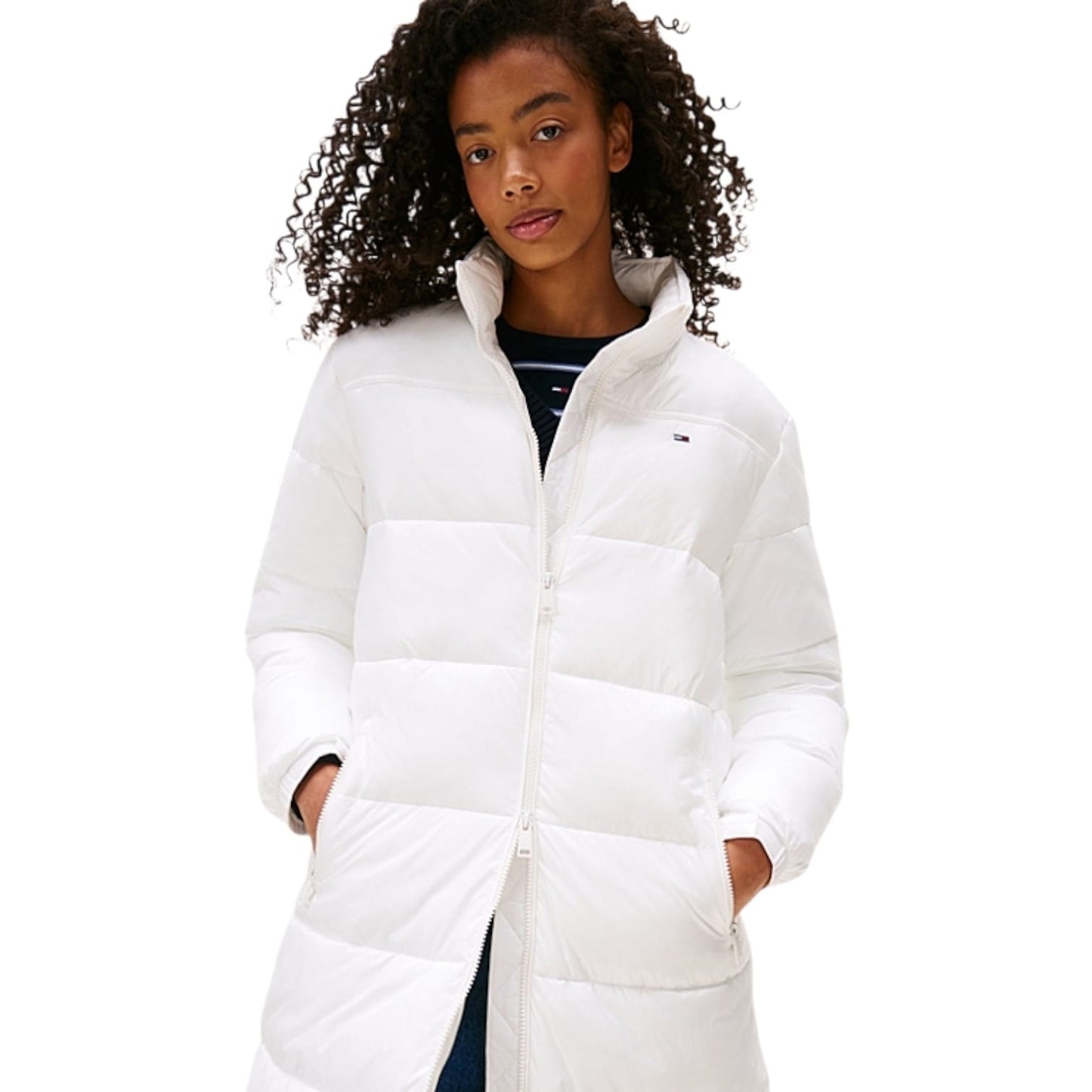 Tommy Jeans white winter jacket