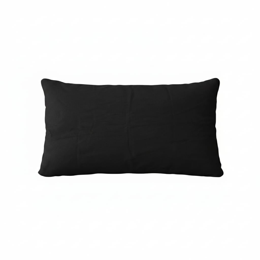 Third of Life luxury black zippered Pillow Cover