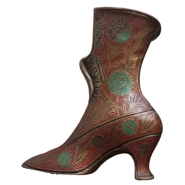 Vase Boot Mid-Century Brass