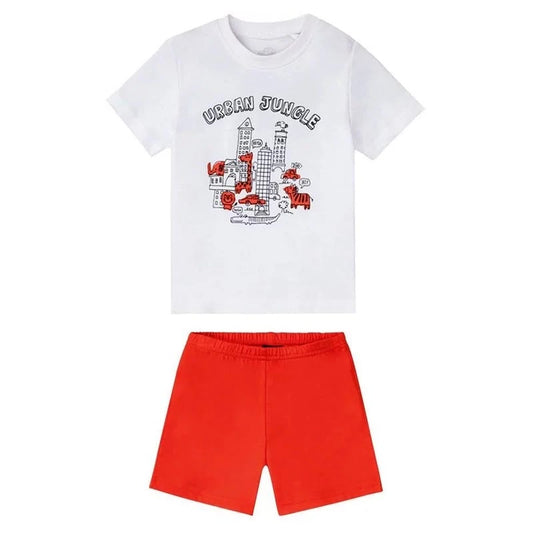 Lupilu Boys' Short Cotton Pajama Set