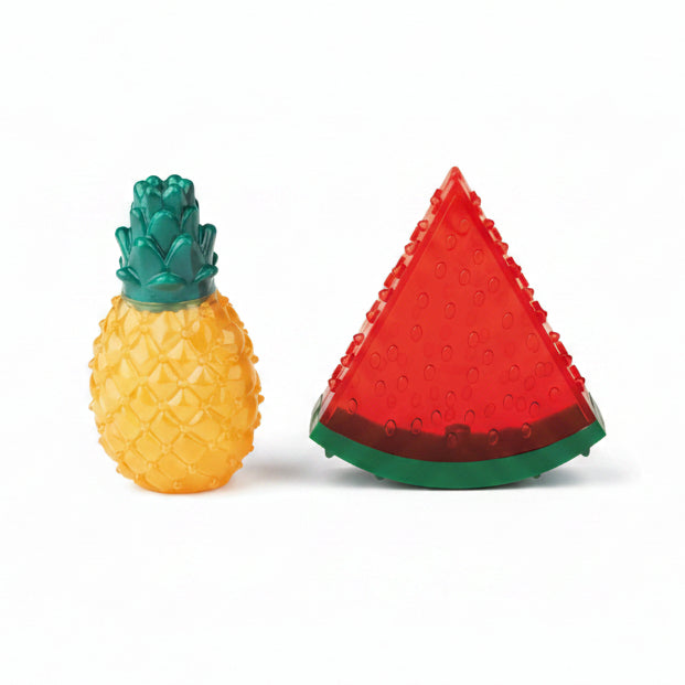 Zoofari Dog Toys Squeaky Fruit 2-Pack