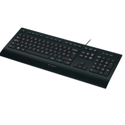 Logitech K280e Pro Wired Business Keyboard – Swiss QWERTZ, Black, Spill‑Resistant