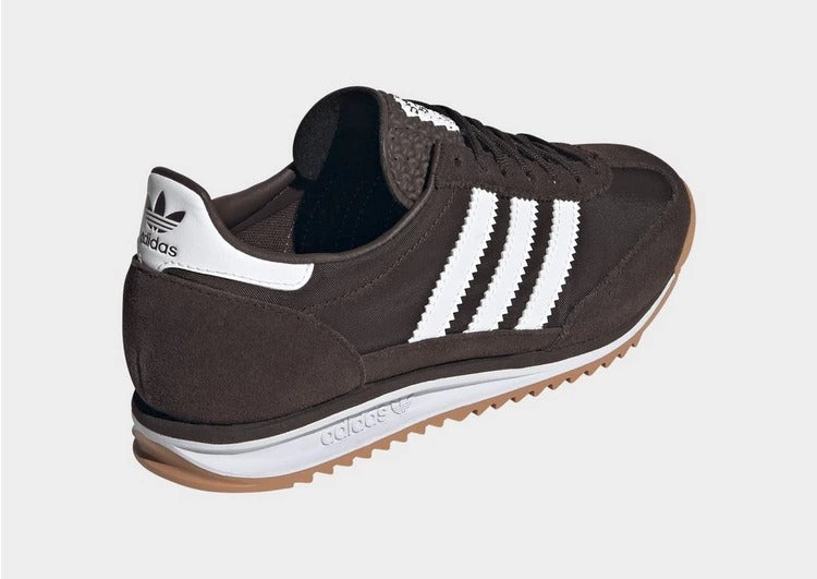 Women's adidas SL 72 OG Dark Brown White Classic Retro Lifestyle Sneakers