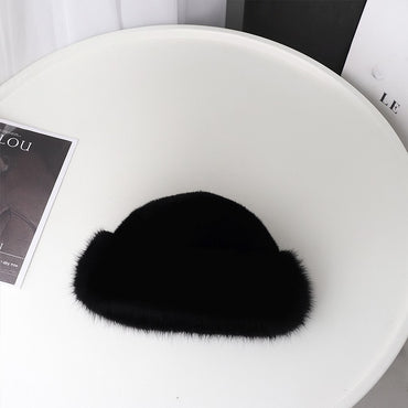 Plush Faux Fur Bucket Hat – Warm Winter Fisherman Cap