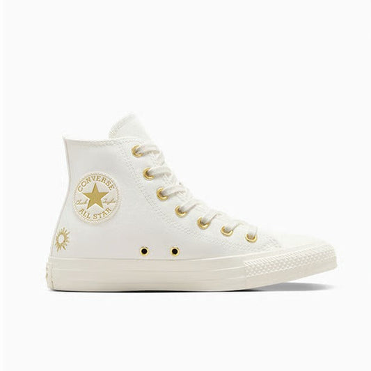 Converse Chuck Taylor All Star Lift Women's Lace Up Canvas Sneaker, Vintage White/Egret/Gold