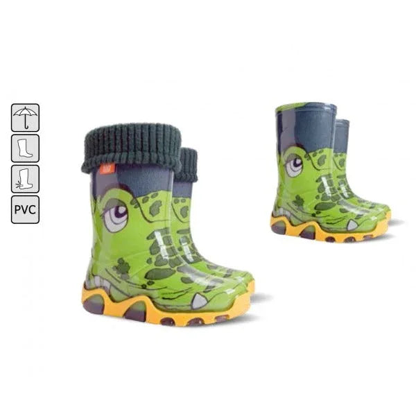 DEMAR Boys' Crocodile Rain Boots with Removable Warm Lining. - Gomix Brands Outlet