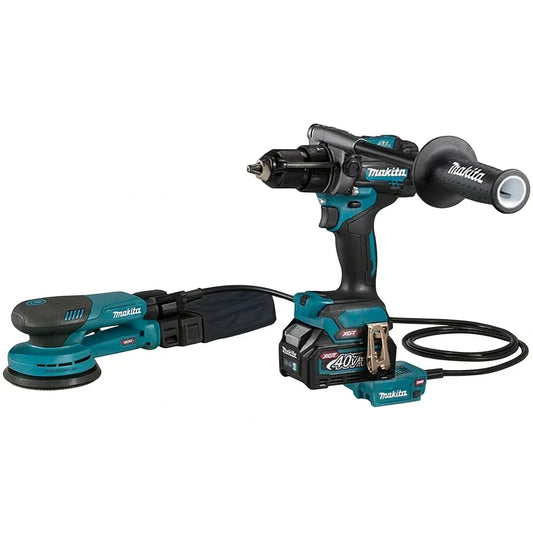Makita The Set of HP001G 40V Max Cordless Hammer Driver Drill and Powered Random Orbit Sander - Gomix Brands Outlet