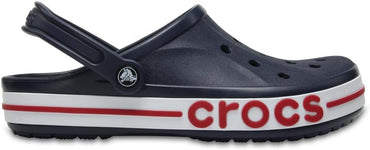 Crocs Bayaband Clogs Lightweight Secure Fit Bright Cobalt Slate Grey