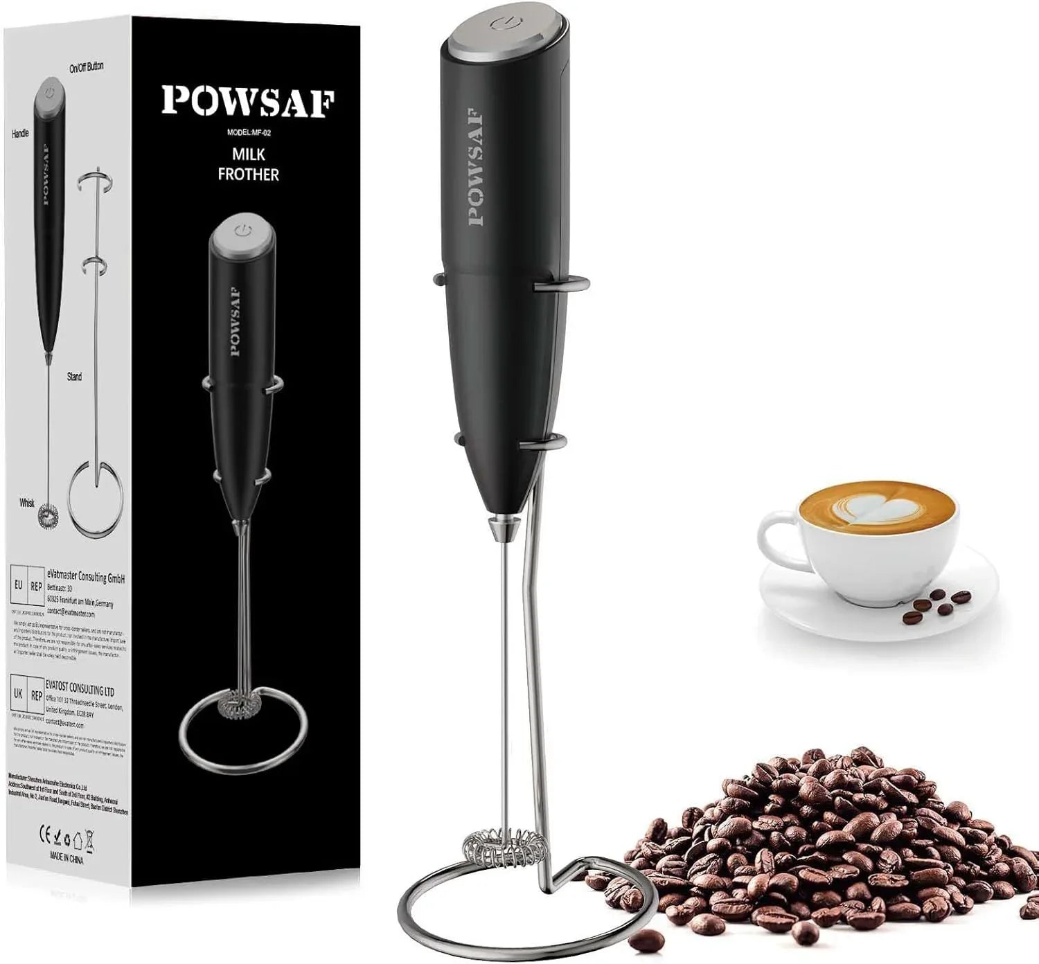 Portable Handheld Milk Frother for Latte, Cappuccino, Hot Chocolate - Gomix Brands Outlet