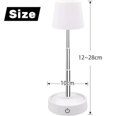 Luminária de mesa Led Adjustable Table Lamp, Wireless USB Rechargeable LED NTD-136