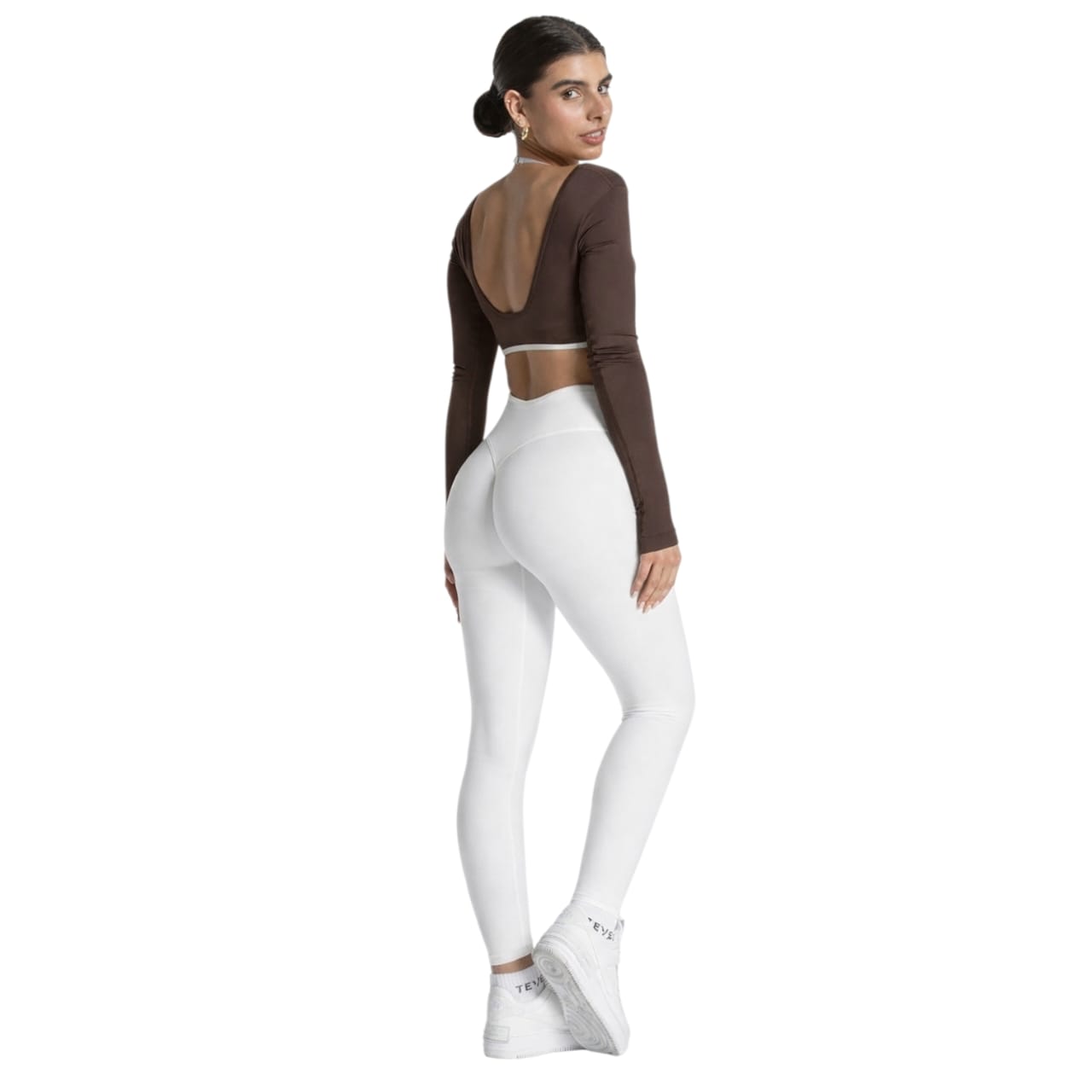 Teveo Contrastline long-sleeve with Integrated Bra