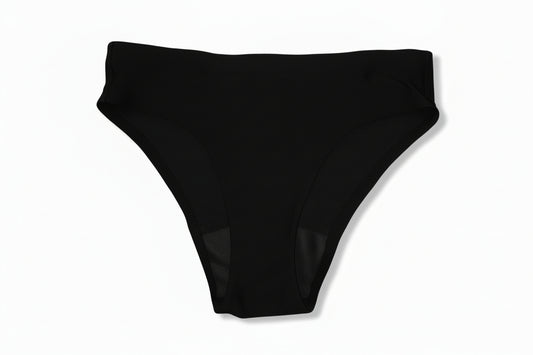 Swimsuit Women's Black High Waisted Menstrual Underwear for Women, Retro Basic Swimsuit with Medium Waist and Full Coverage Time After Time Paratone