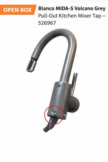 Blanco MIDA‑S Volcano Grey Pull‑Out Kitchen Mixer Tap – 526967