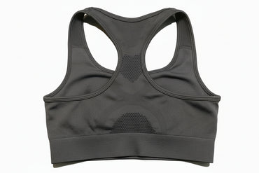 Sporty Black Sports Bra with Racerback - Comfortable & Stylish