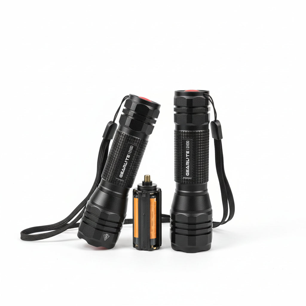 GearLight S1000 LED Flashlight High‑Performance 1000 Lumen 2‑Pack