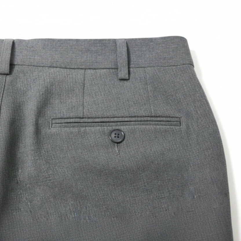 Van Heusen Men Mid Rise Slim Fit Formal Grey Trousers