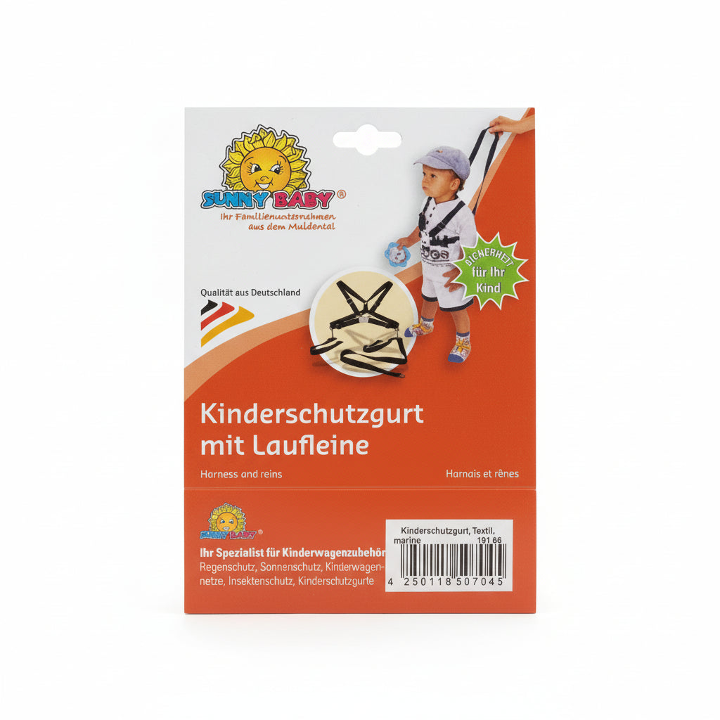 Sunny Baby Adjustable Child Safety Harness with Leash Navy for Walking