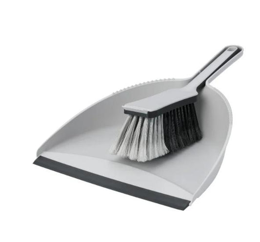 Livarno. Recycled Stackable Dustpan and Brush Set with Hanging Hole