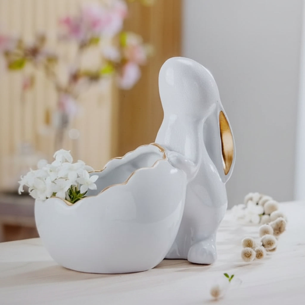 Livarno Home Decorative Figure with Tealight Holder Ceramic