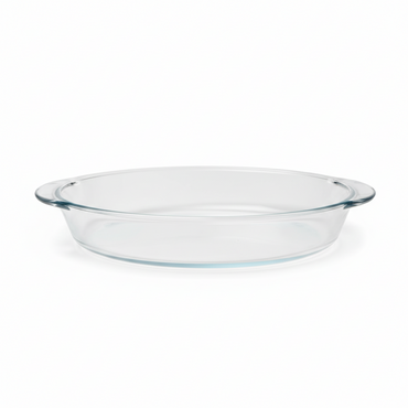 Clear Oval Tempered Glass Baking Dish Set – 2Sizes Safe