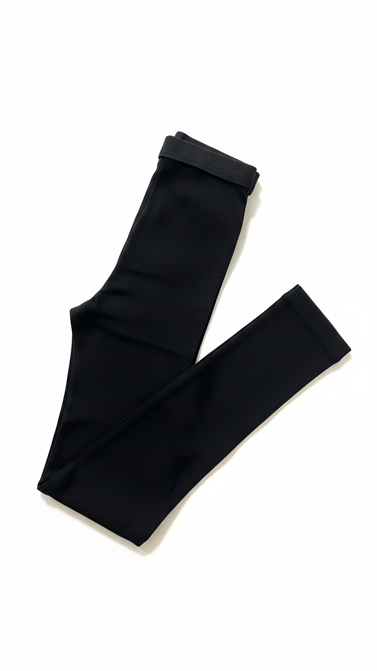 Capezio Black Footless Tights Ultra Soft