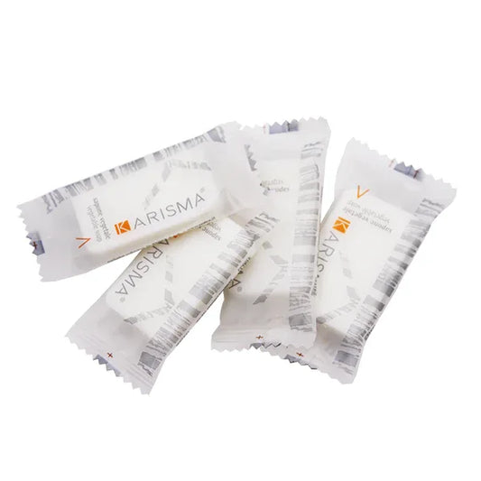 75 Karisma Vegetable Soap 14g Flow Pack – 75 Pieces - Gomix Brands Outlet