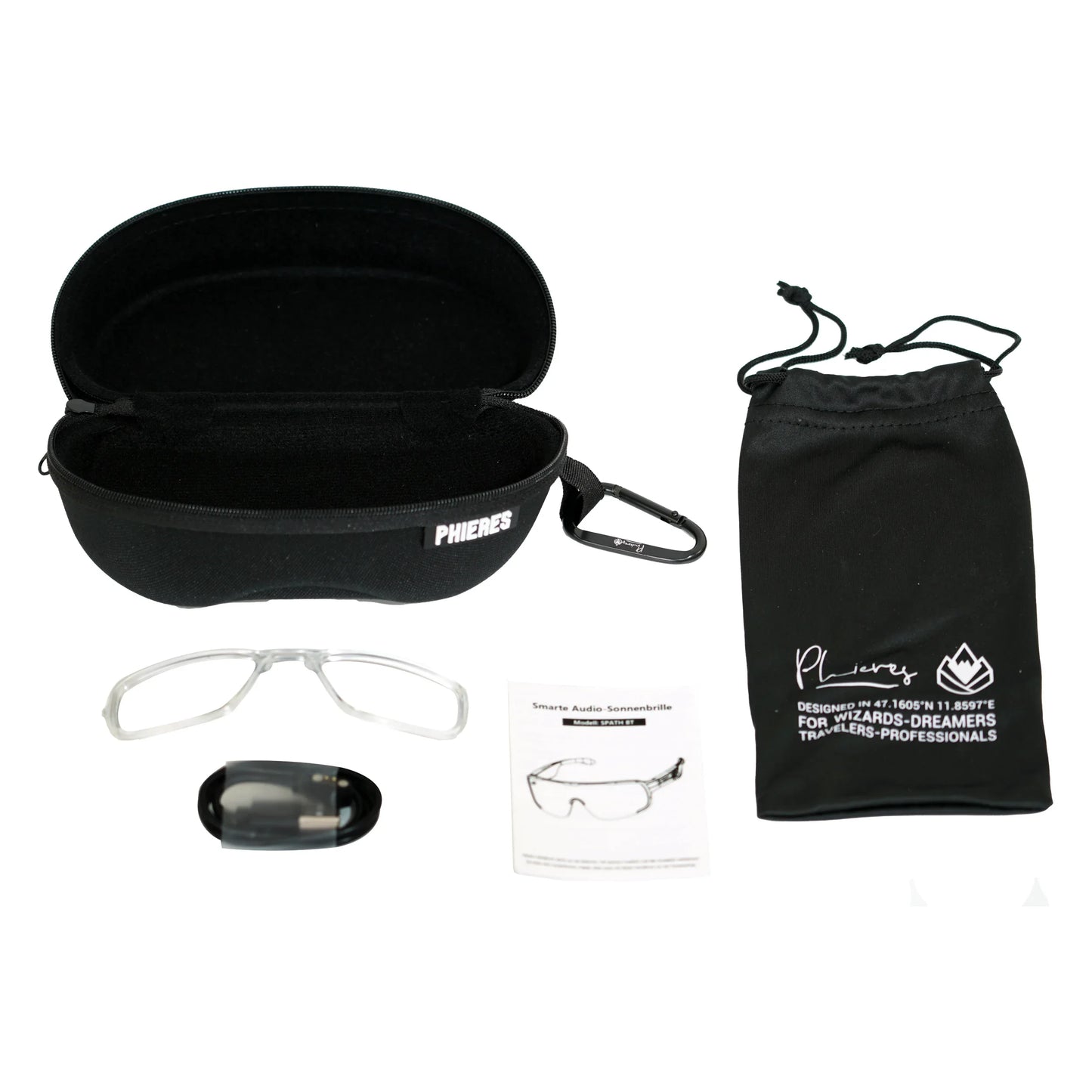 Phieres Spath BT Bluetooth Photochromic Sports Sunglasses with Audio - Gomix Brands Outlet