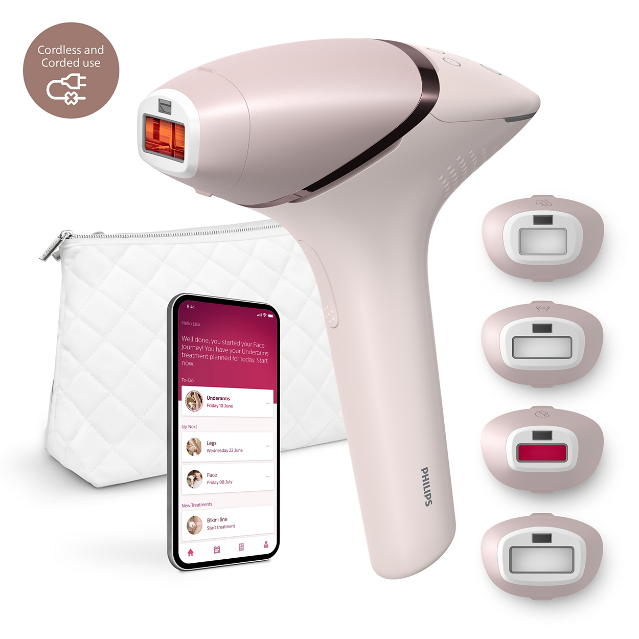 Philips Lumea IPL 9000 Series Hair Removal Device with SenseIQ BRI957/00 - Gomix Brands Outlet