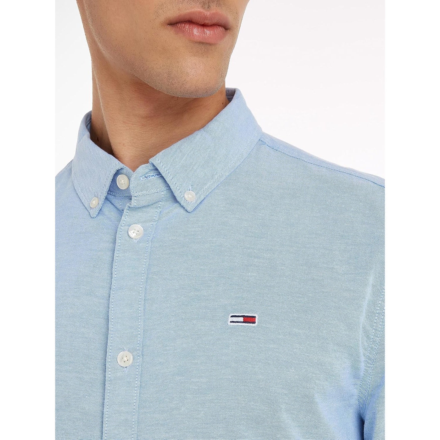 Tommy Jeans Slim Long Sleeve Shirt – Modern Cotton Comfort