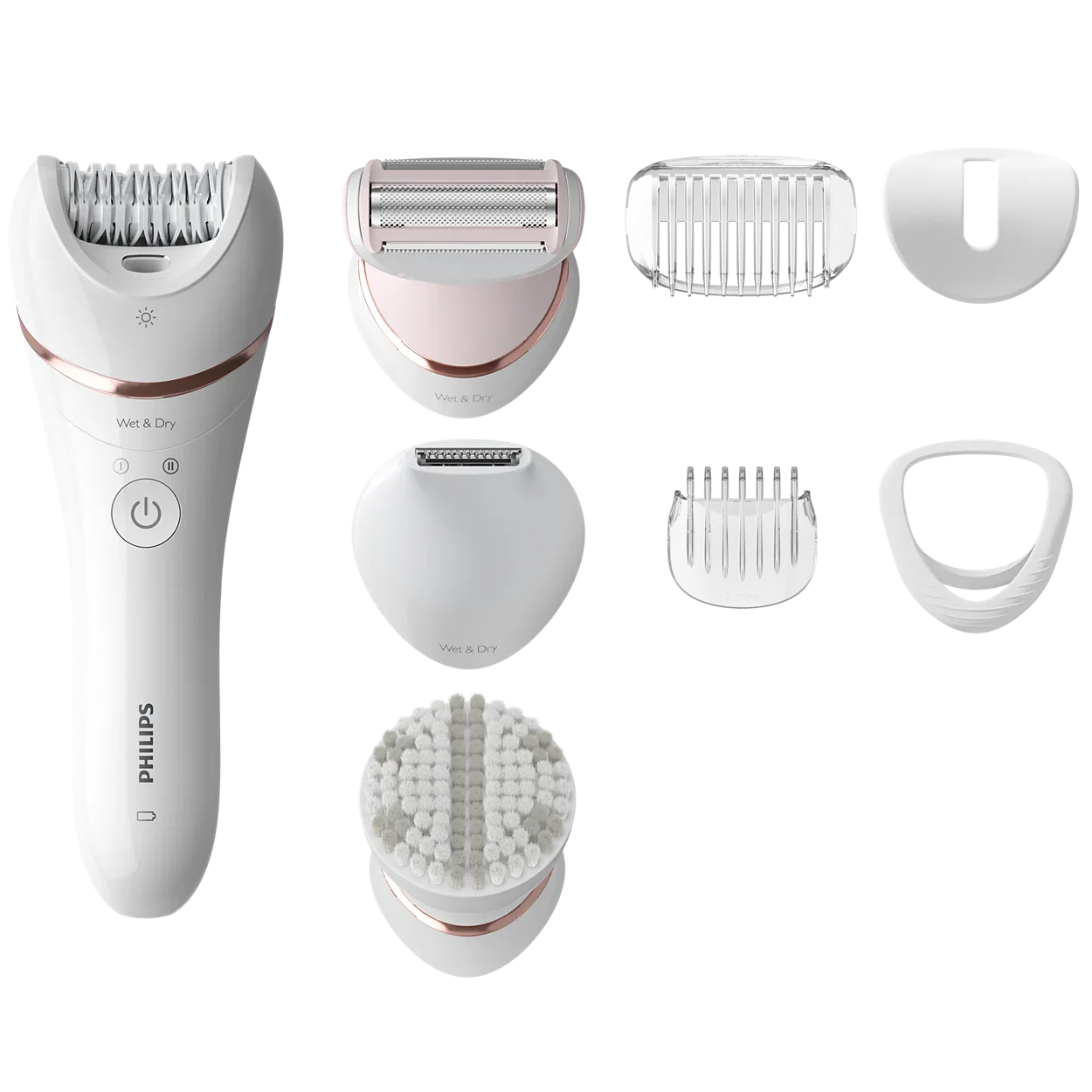 Philips Series 8000 Wet & Dry Epilator with Ceramic Tweezers BRE735/00 - Gomix Brands Outlet