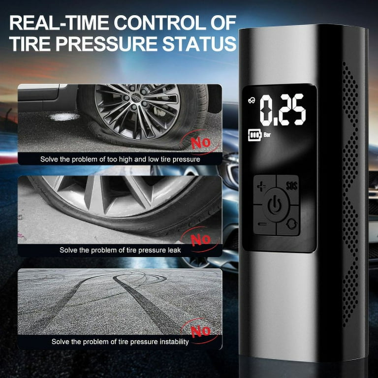 Visland 150 PSI Portable Tire Inflator with LCD Display