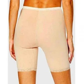 Sloggi Women's Basic+ Long Cotton Briefs: Comfort, Beige - Gomix Brands Outlet